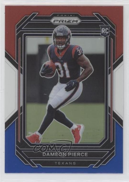 2022 Panini Prizm Rookies Red White & Blue Prizm Dameon Pierce #322 0wp8