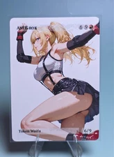 Ani Grok Tifa, Waifu the Gathering, Custom Anime Waifu Female Trading Card