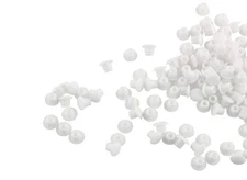 5mm Plastic Hole Plugs SJZBIN 200PCS White 3/16 Inches Round Button 
