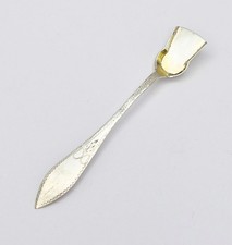 GEORGIAN IRISH / SCOTTISH PROVINCIAL SILVER CELTIC POINT MUSTARD SPOON c1780