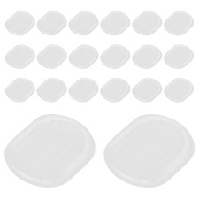 60 Pcs Earrings Clip Backs Pad Replacement Pads Clear Silicone Cushion