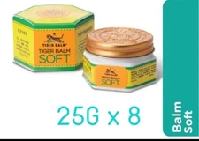 Tiger Balm Soft Ointment 8x25g | Pain Relief for Muscle & Headaches - DHL Ship
