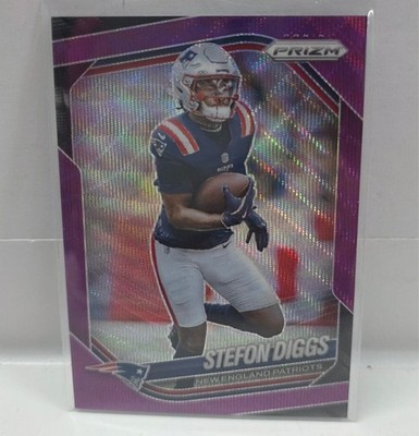 Stefon Diggs #182 2025 Panini Prizm Purple Wave 57/99 New England Patriots