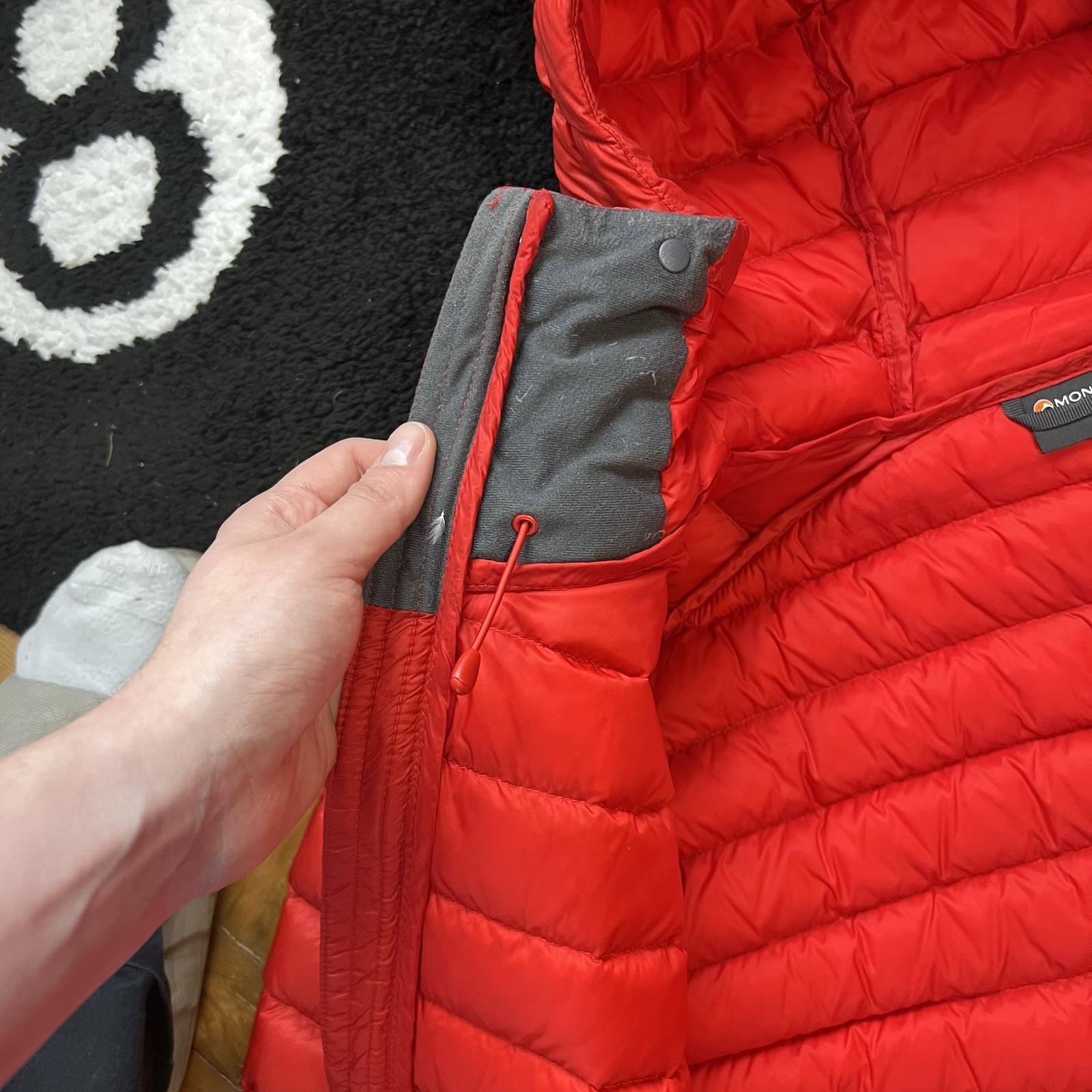 Montane Red Pertex Quantum XT Hooded Puffer Jacket Size M image 10