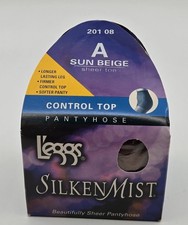 L'eggs Silken Mist Control Top Pantyhose Sun Beige Size A