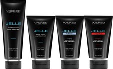 Wicked Jelle Long Lasting Extra Thick Water Based Anal Lubricant - Select Size