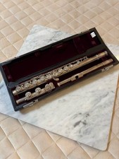 YAMAHA YFL-714 Flute Solid Silver E-MechanismUsed with Hard Case Soft Case
