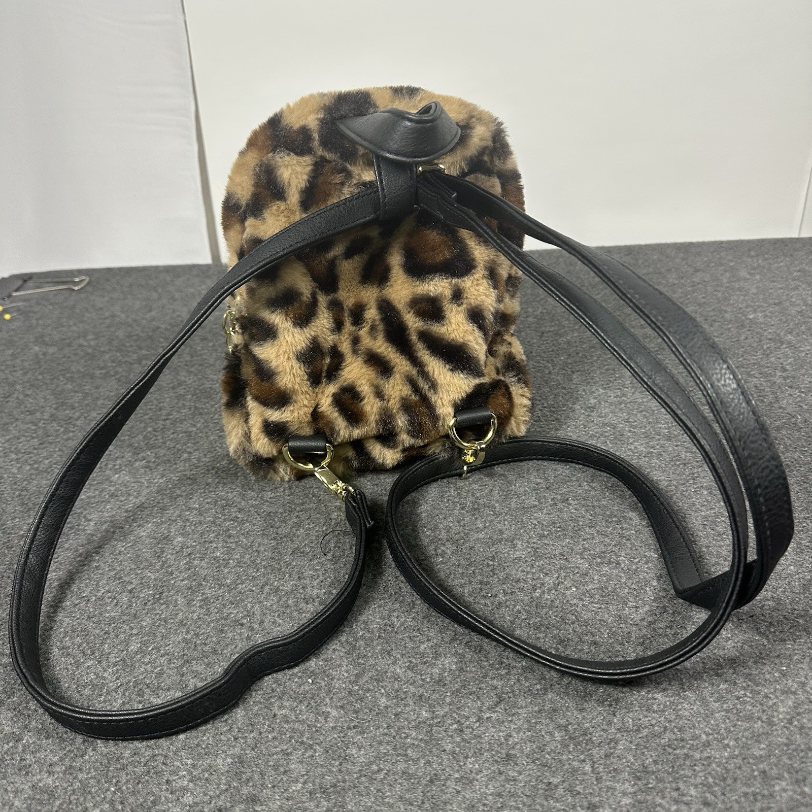 Mini Leopard Print Backpack Small Animal Print Ba… - image 6