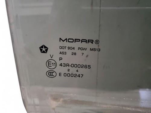 Jeep Grand Cherokee 2017 Rear right Rear door window glass 43R000265 ATV98461 - Picture 5 of 5