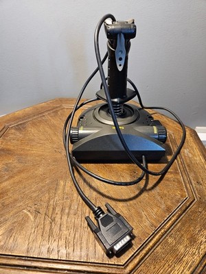 Saitek ST220 PC Flight Stick & Throttle Joystick Flight Simulator - NOT TESTED