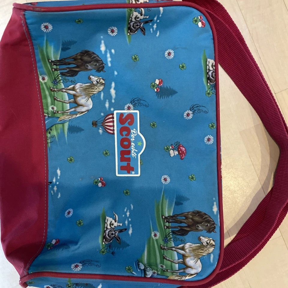 Sporttasche von Scout blau mit Pferden - Bild 2 von 4