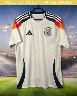 Germany Team Jersey Home Football Soccer Shirt 2024 Adidas White Men Size M