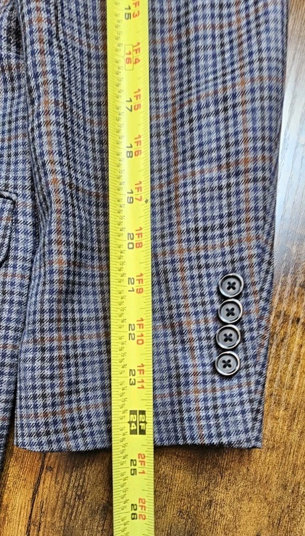 Brooks Brothers 1818 Madison Lanificio Di Pray Wool Windowpane Blazer Mens 43R thumbnail 10