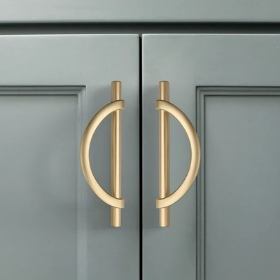 10 Pack Brushed Gold Cabinet Pulls 5 Inch128mm Hole Centers Kitchen Cabinet Ha