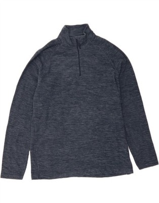 Mountain Warehouse Herren Fleecepullover mit Reißverschluss am Ausschnitt Large marineblau gefleckt BY17
