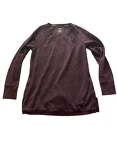 Duluth Trading Co Sweater Shirt Womens M V-Neck Long Sleeve Pockets Heavy Warm