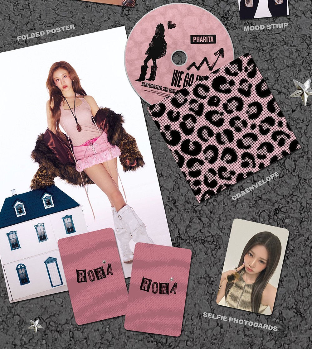 BABYMONSTER WE GO UP 2nd Mini Album PATTERN Ver./CD+Photo Book+3
