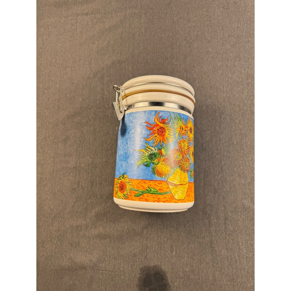 Tarro de cerámica de girasoles de Van Gogh Chaleur Master Impresionists Foto 2 de 4