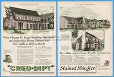 1924 Creo Dipt Stained Shingles North Tonawanda NY Paseo Kansas City MO Ad