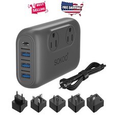 Step Down Power Converter 230W 220V to 110V USB Charger Universal Travel Adapter