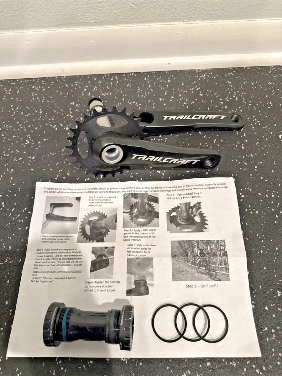 Sunlite One Piece Crankarm Set, 24 TPI, 5-1/2, Black