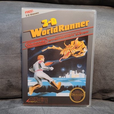 3-D World Runner Nintendo NES CIB w/ Manual and Custom Box
