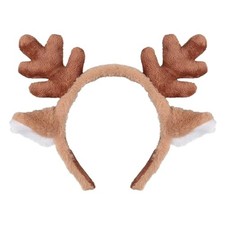 Reindeer Antlers Headband Christmas Headbands for Women Cute 01.antlers-brown