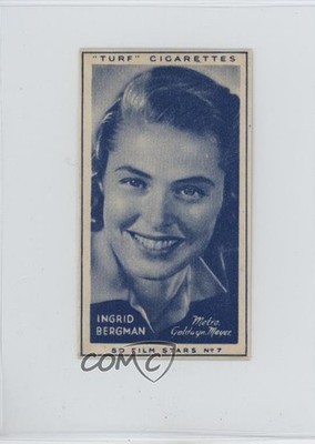 1947 Turf Cigarettes Film Stars Ingrid Bergman #7 1a5p