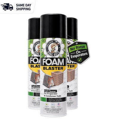 #ad 3 Pack Foam Blaster AC Coil Cleaner Powerful Citrus Foam for HVAC Systems $56.99