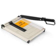12 Inch Heavy Duty Safety Guillotine Paper Cutter 15-Sheet Office Equipment