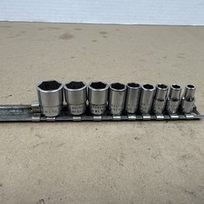 Snap On 6 Point 1/4” Drive Socket Set 9 Piece TM Series 