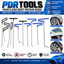 Pdr 10pcs Puller Rods Dent Paintless Repair Tools Car Removal Body Push Kits