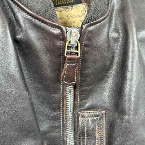 Buzz Rickson's William Gibson MA-1 Leather Flight Jacket Size 40 image 12