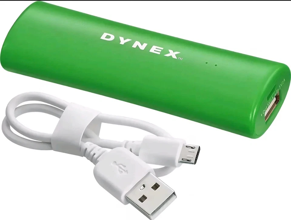 Banco de alimentación portátil Dynex Micro-USB 1A, cargador de dispositivo de teléfono 2000 mAh DX-2604 Foto 2 de 3