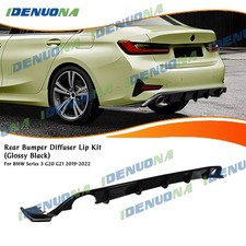 Car Rear Bumper Lower Diffuser Lip For Bmw 3 Series G20 G21 19-22 Gloss Black Car Rear Bumper Lower Diffuser Lip For Bmw 3 Series G20 G21 19-22 Gloss Black