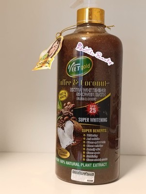 VEETGOLD COFFEE & COCONUT WHITENING DUSCHE BAD GEL DUSCHE VEETGOLD ÉCLAIRCISSENT