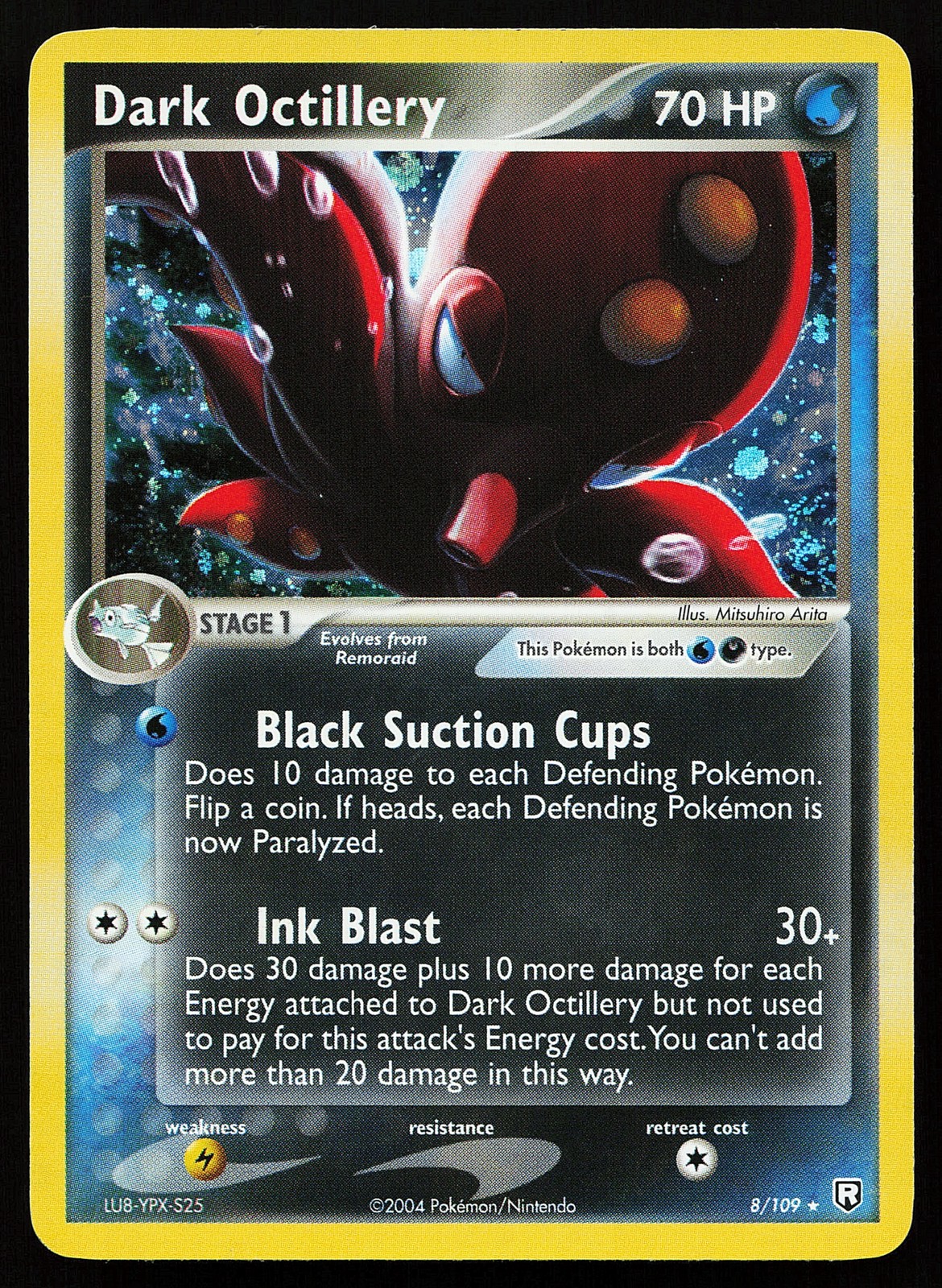 Dark Octillery 8/109 Holo Rare Team Rocket Returns Pokémon Card