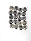 SILVER KENNEDY HALVES 1964 BU (20 coins)