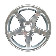 Metallic Polished 5 Spoke 17 X 8 Used Wheel