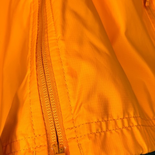L.L. Bean Women's Large L Orange Trail Model Rain Hooded Jacket Full Zip Nylon - Picture 6 of 7