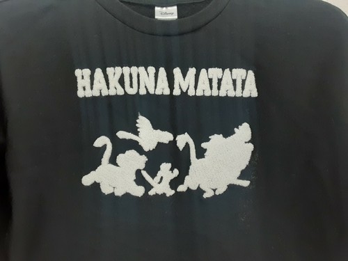 VTG Disney 90s Lion King Crewneck Sweatshirt Hakuna Matata Simba Youth Large - Picture 3 of 4