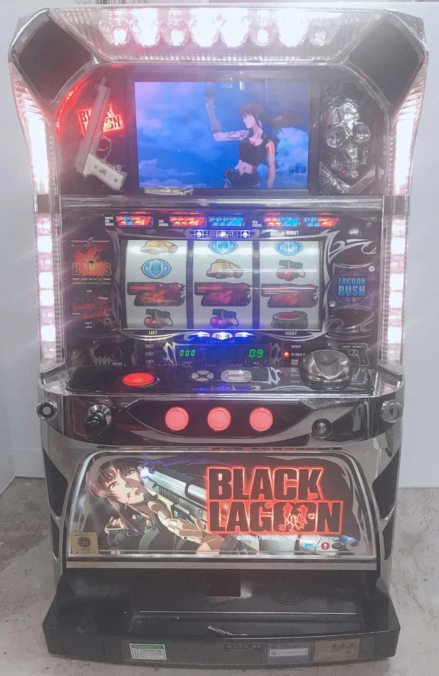 Black Lagoon First Unit 5 Japanese Slot Machine Pachi-Slot Pachislo Coinless - Image 1 of 4