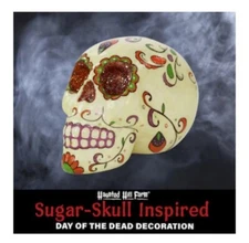 NEW! Haunted Hill Farm - 5.5-in Sugar-Skull inspired Day of the Dead Decoration
