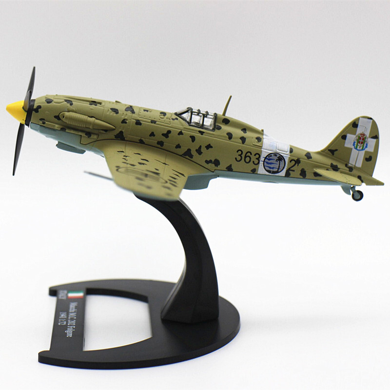 1:72 Alloy Diecast Military Model WWII Macchi M.C.202