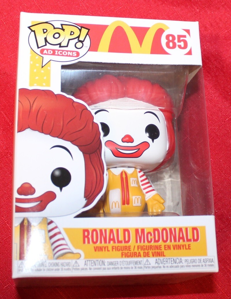 Sale New Funko Pop! Mcdonalds Ronald Mcdonald # 85 Ad Icons
