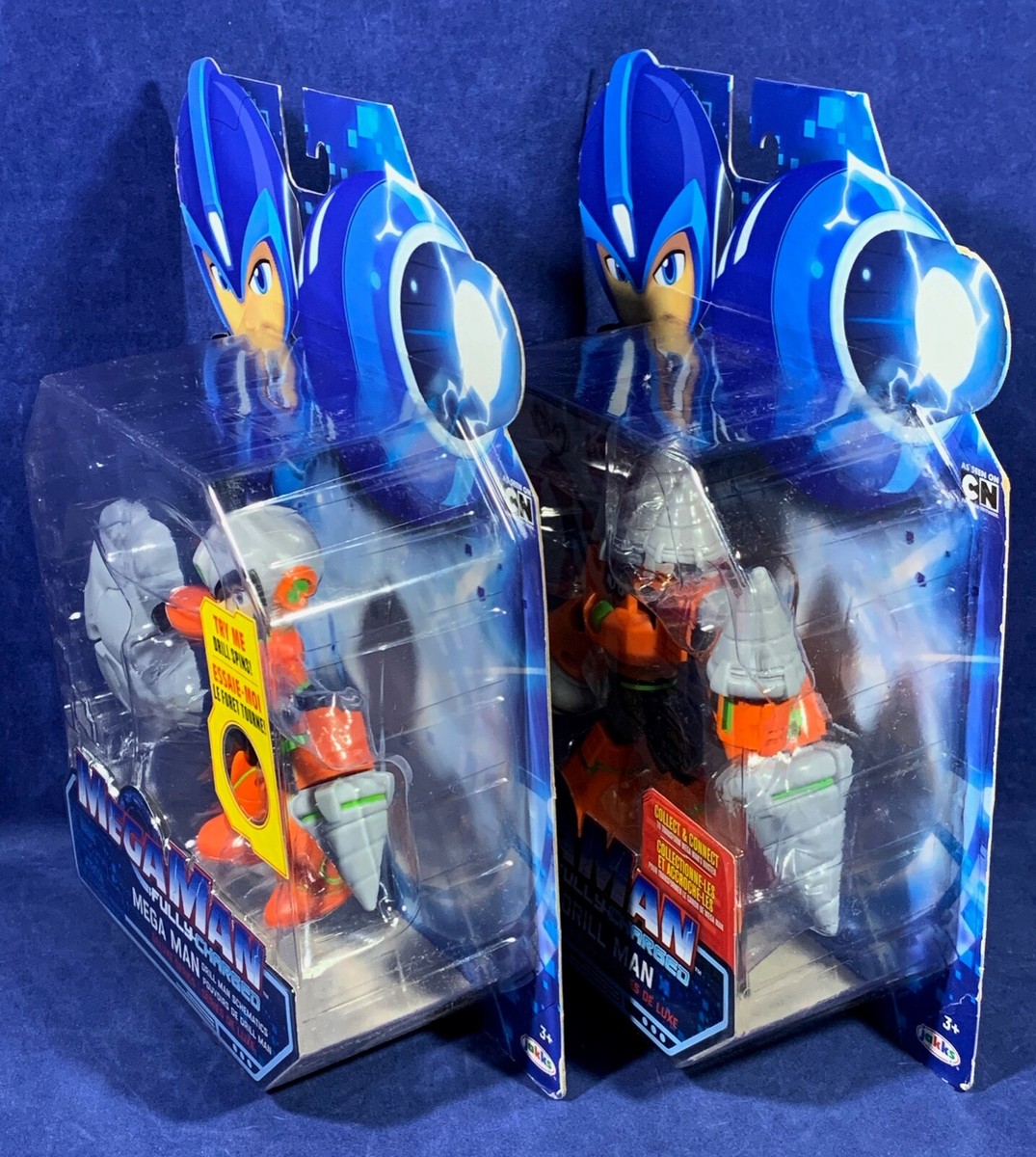 フィギュア New 2 MEGA MAN Fully Charged DELUXE ACTION FIGURES - DRILL MAN