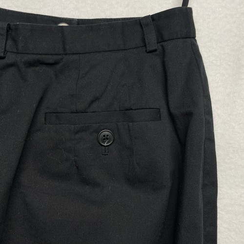 Gonna Lands End donna 6 nera dritta matita carriera spacco preppy zip foderata - Foto 7 di 11
