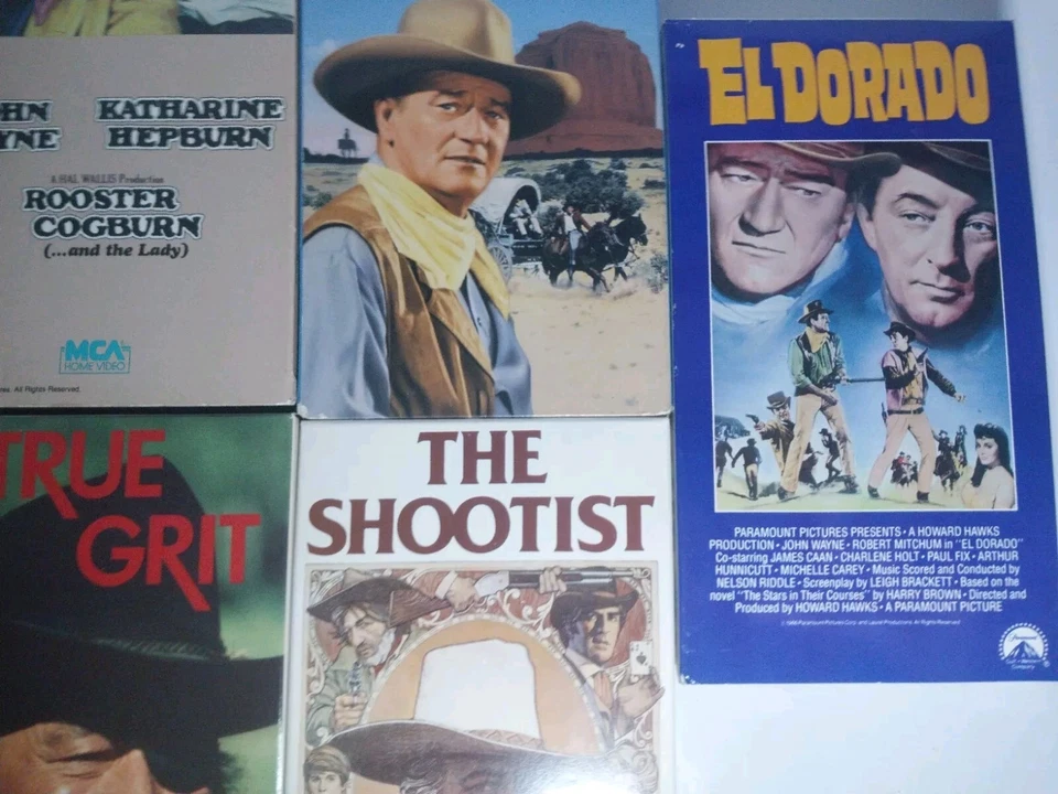 Лот из 7 видеокассет с Джоном Уэйном True Grit, El Dorado, The Shootist, The Cowboys - Изображение 4 из 4