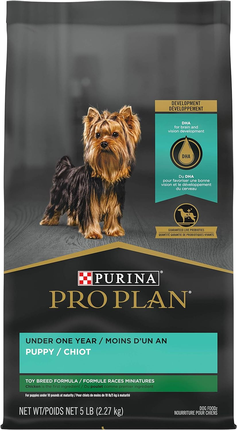 High Protein Toy Breed Puppy Food DHA Chicken & Rice Formula - 5 Lb. Bag