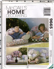 "Kid Chairs" ©1998 McCall's Home Decorating Sewing Craft Pattern # 9665 UNCUT